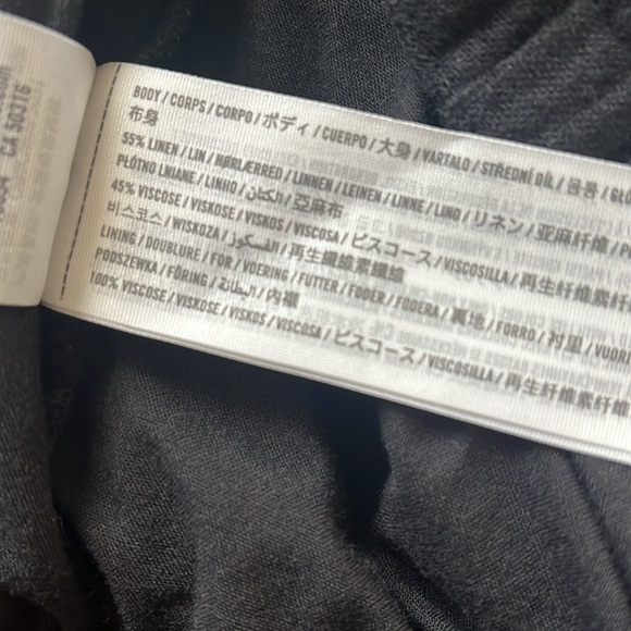 Abercrombie & Fitch Linen-Blend Pull-On Shorts in Black size medium - Picture 6 of 9